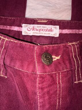Aéropostale Wine Corduroy Flared Pants